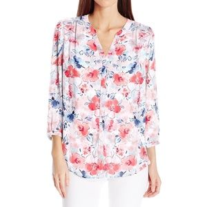 NYDJ Floral Blouse Small